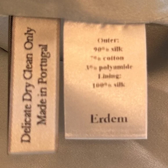 ERDEM Ari snake printed pencil skirt w/ blue lace panel, silk lining - US 8 - Picture 14 of 15